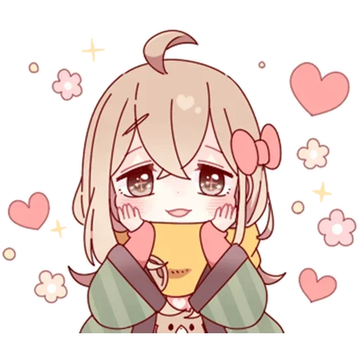 Стикер скромная тян