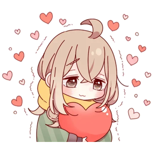 Стикер скромная тян