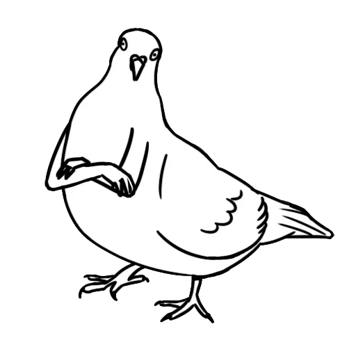 Стикер Голубь Мира