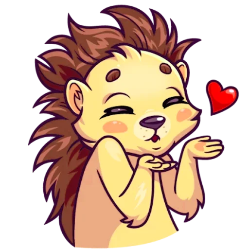 Стикер Голубоглазый Ёжик