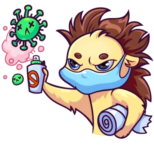 Стикер Голубоглазый Ёжик