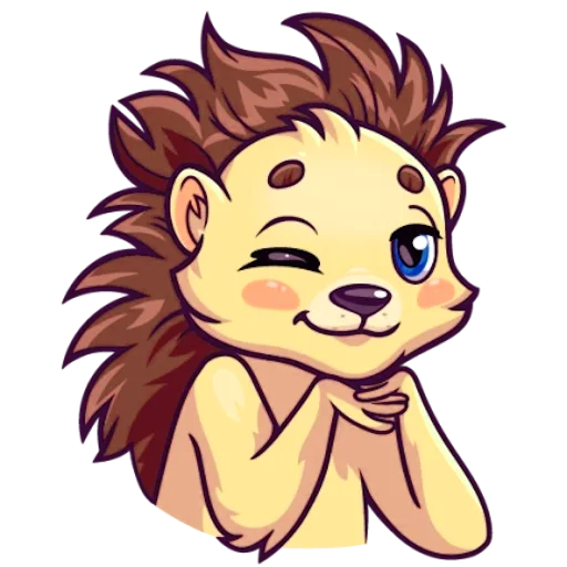 Стикер Голубоглазый Ёжик