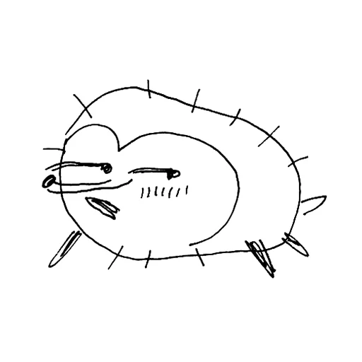 Стикер дурацкие ежи