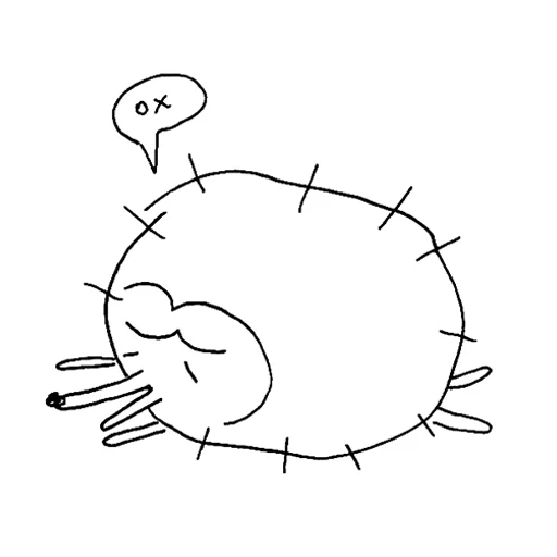 Стикер дурацкие ежи