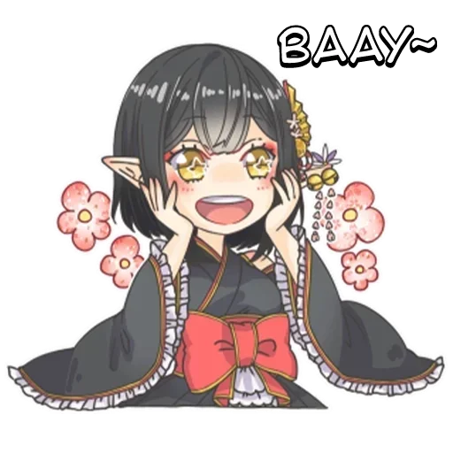 Стикер Госпожа тян