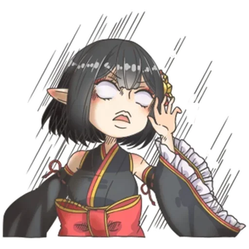 Стикер Госпожа тян