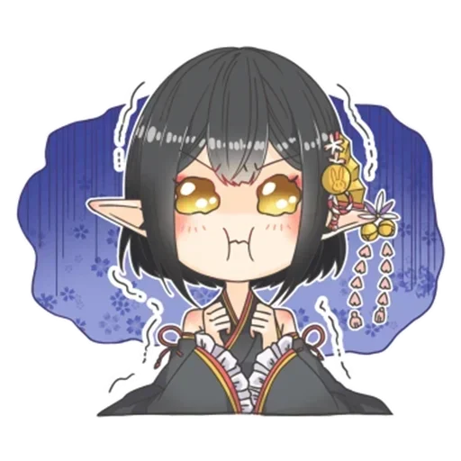 Стикер Госпожа тян