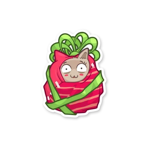 Стикер Gray Kitten