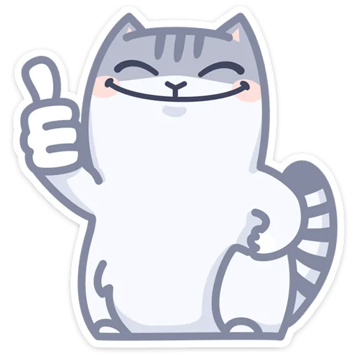 Стикер Серый Персик