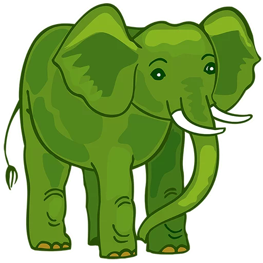 Стикер Green Elephant (chistigovno.ru)