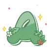 Эмодзи green cute doodle