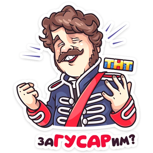Стикер Гусар ТНТ