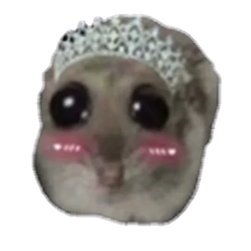 Стикер sad hamster