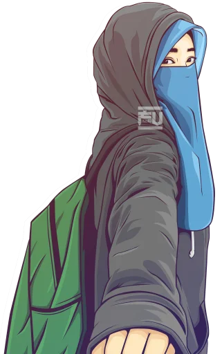 Стикер hijab-tyan