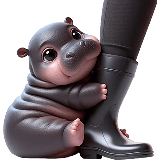 Стикер Бегемотик