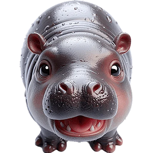 Стикер Бегемотик