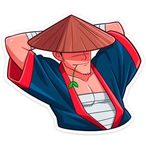 Стикер Самурай Хиро