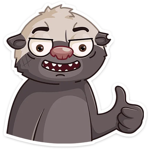 Стикер Медоед Хоня