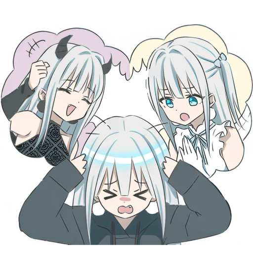 Стикер Серебряные сестренки