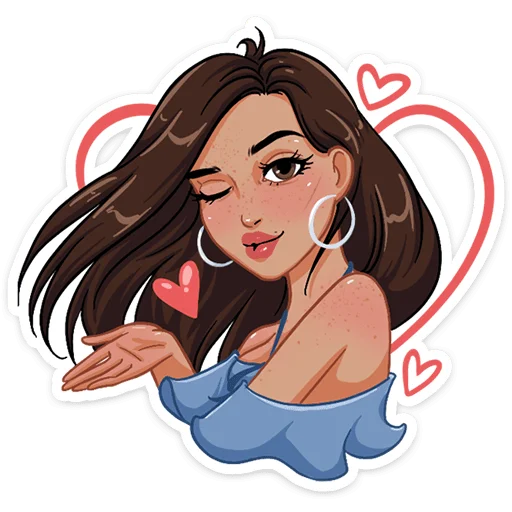 Стикер Жаркая Летта