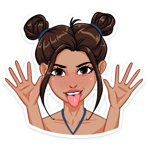 Стикер Жаркая Летта