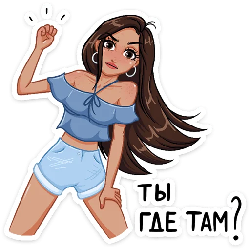 Стикер Жаркая Летта