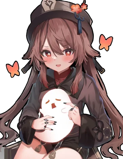 Стикер Hu Tao (genshin_impact)