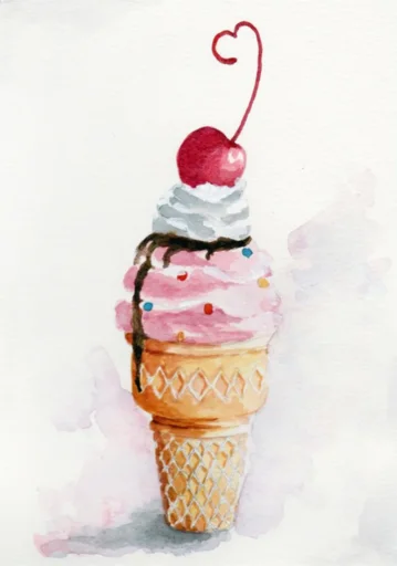 Стикер Мороженое