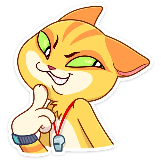 Стикер Котик Ирвин