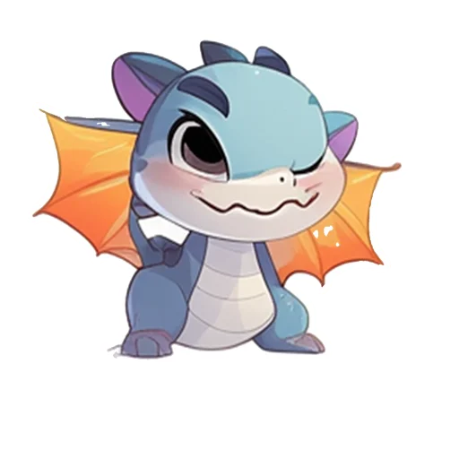 Стикер Дракончик Искряш