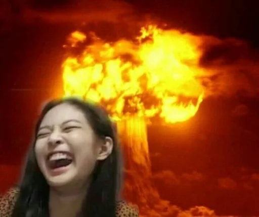 Стикер jennie meme