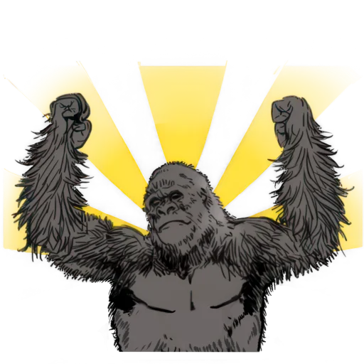 Стикер Просто Горилла