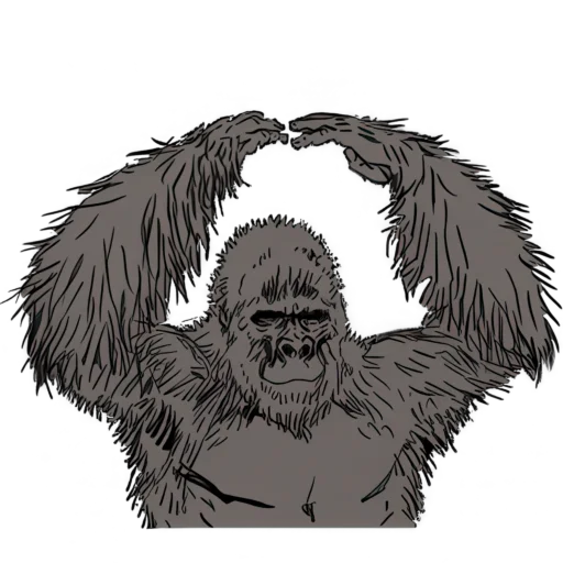 Стикер Просто Горилла