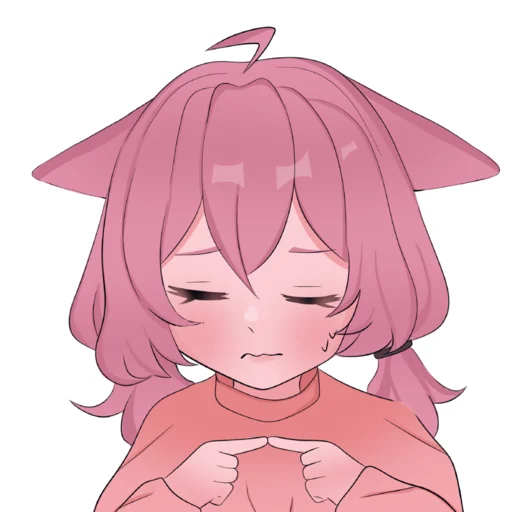 Стикер котячи ласки