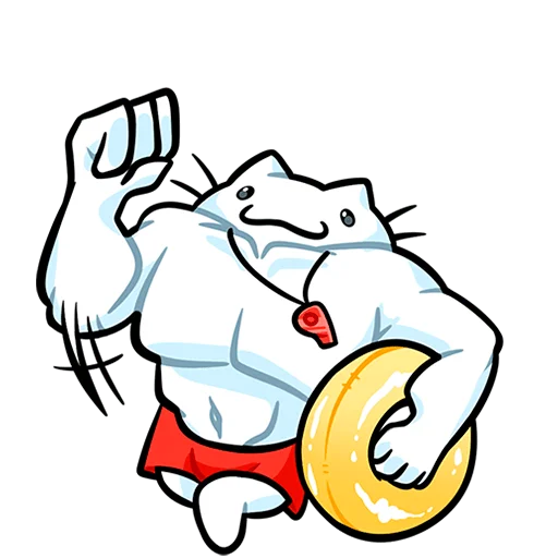 Стикер Кисятки на отдыхе Без Текста