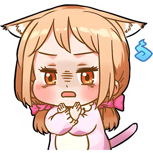Стикер Киса тян