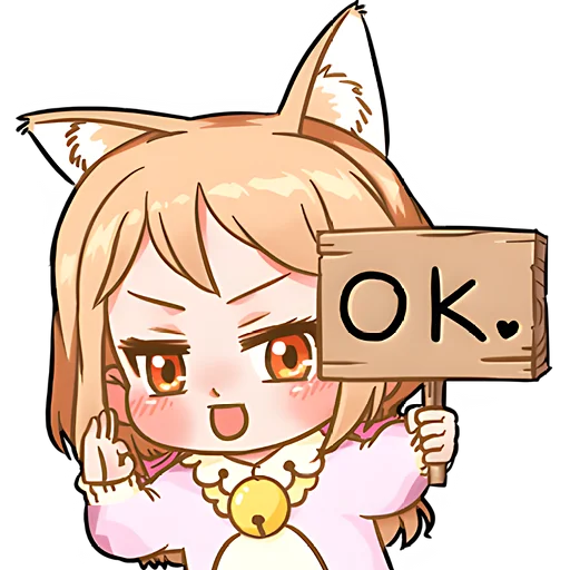 Стикер Киса тян