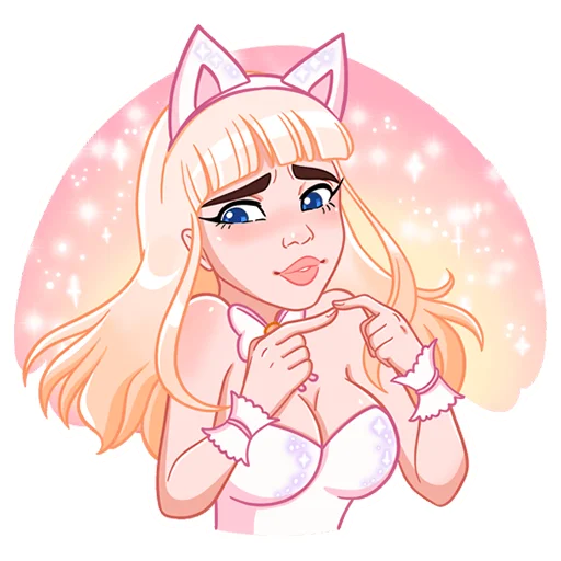 Стикер Кошечка Каталина