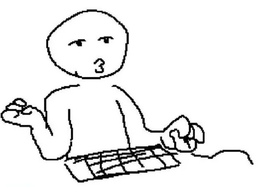 Стикер злые челы