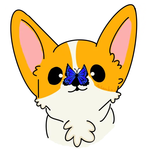 Стикер Корги