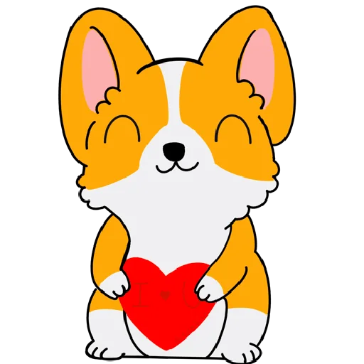 Стикер Корги