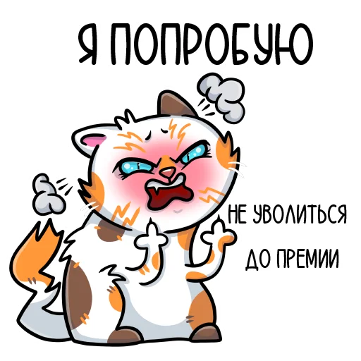 Стикер кошечки мои приедут