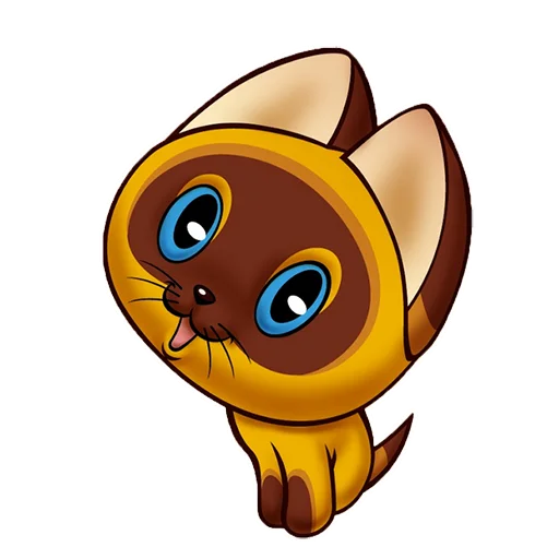 Стикер Котёнок по имени Гав