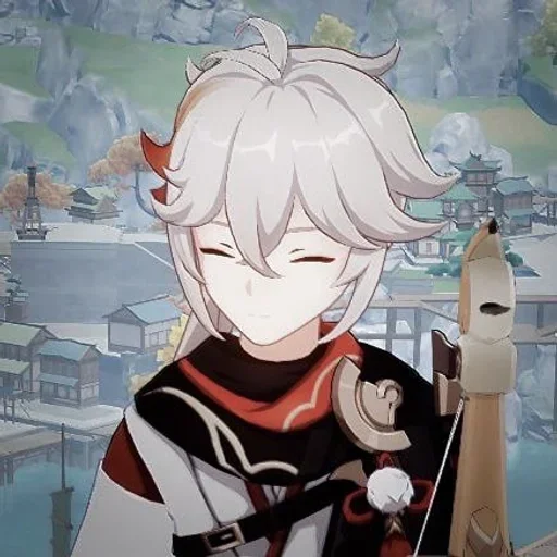 Стикер kazuha albedo