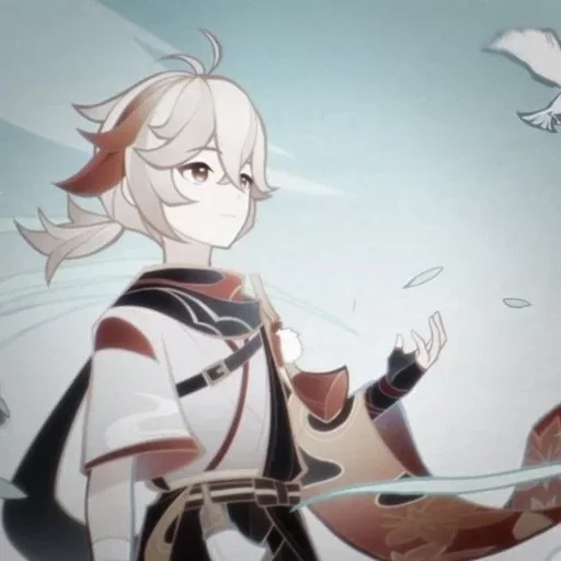 Стикер kazuha albedo