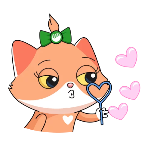 Стикер Сберкот и Куся