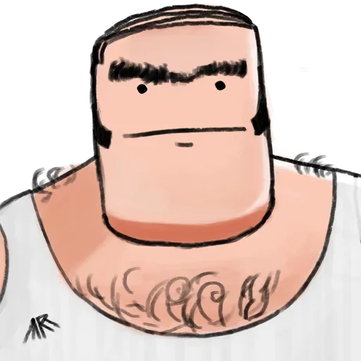 Стикер Square guy