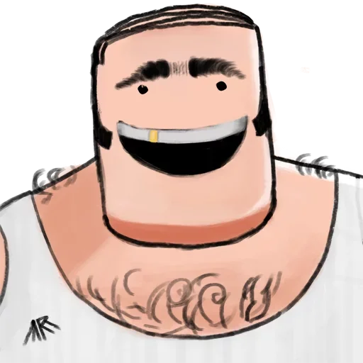 Стикер Square guy