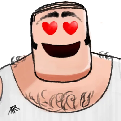 Стикер Square guy