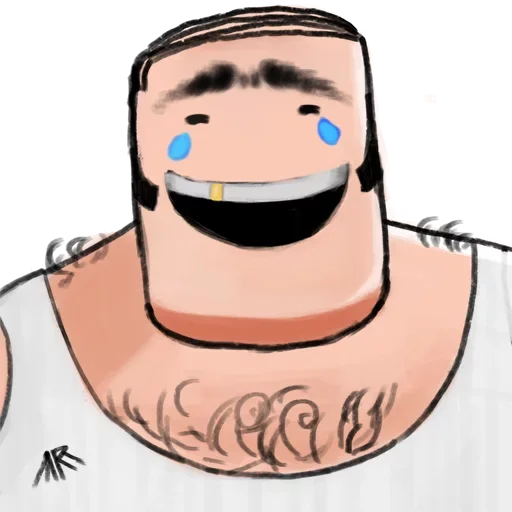 Стикер Square guy